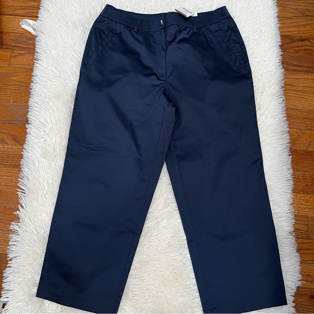 Chico’s weekends crop sapphire smoke‎ pants size .5